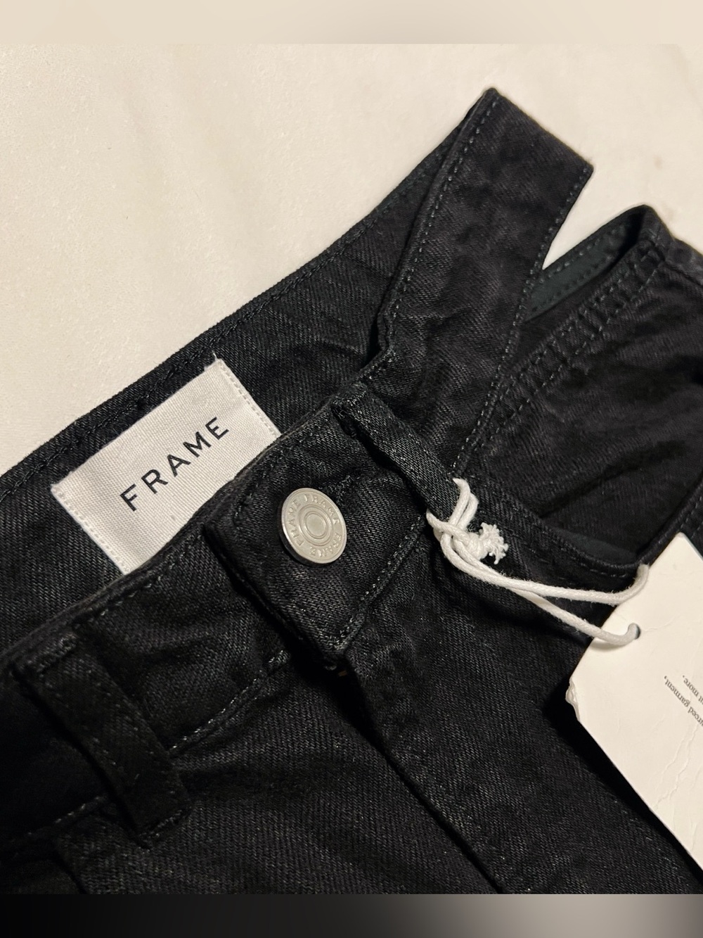 FRAME - Le High’n’Tight Straight Cut Out Black Denim Jean - NWT